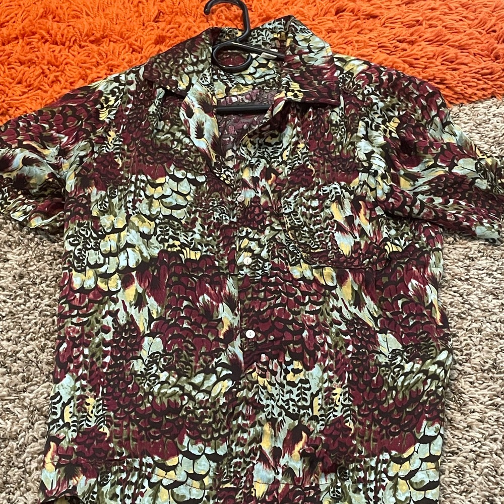 Anthropology blouse size small silk pj material
